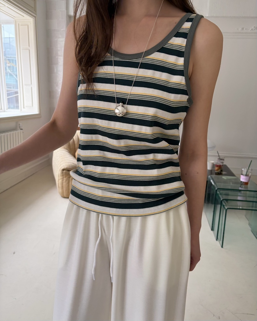 PEBBLE韓國直郵女裝新品熱賣26春夏人氣休閑時尚吊帶背心PEBBLE吊帶/背心