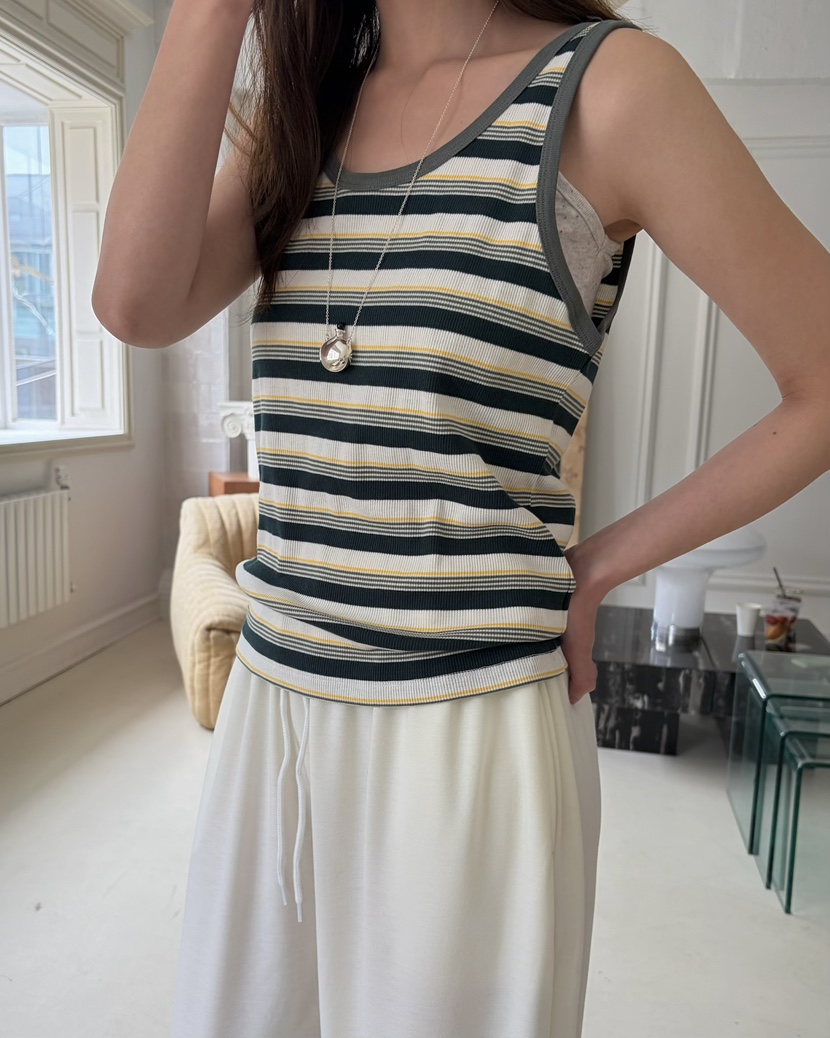 PEBBLE韓國直郵女裝新品熱賣26春夏人氣休閑時尚吊帶背心PEBBLE吊帶/背心