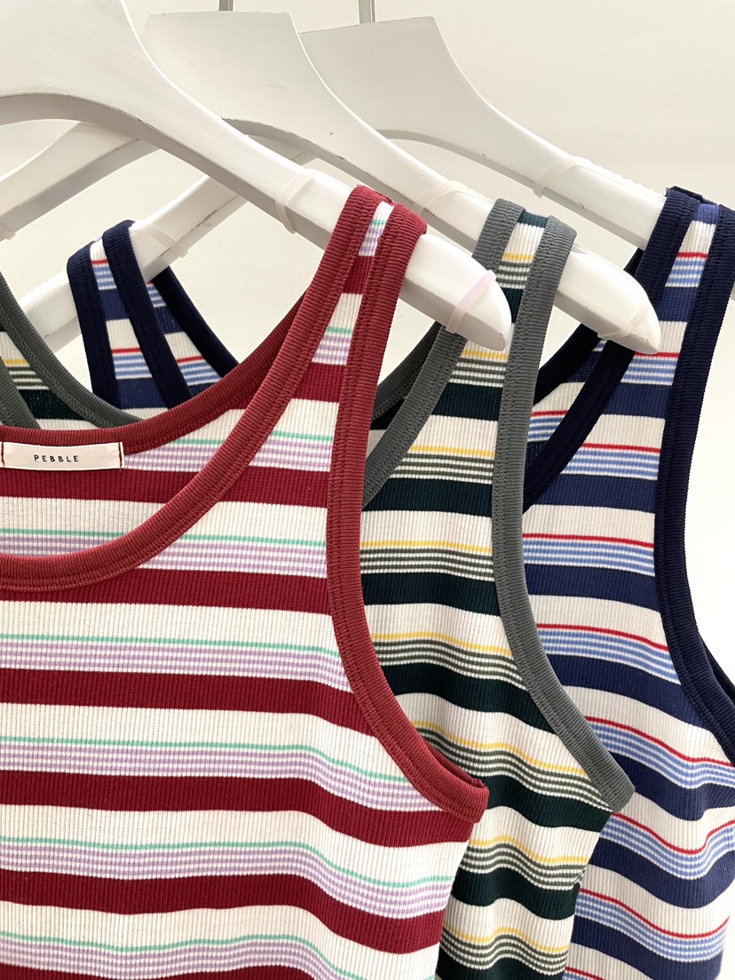 PEBBLE韓國直郵女裝新品熱賣26春夏人氣休閑時尚吊帶背心PEBBLE吊帶/背心