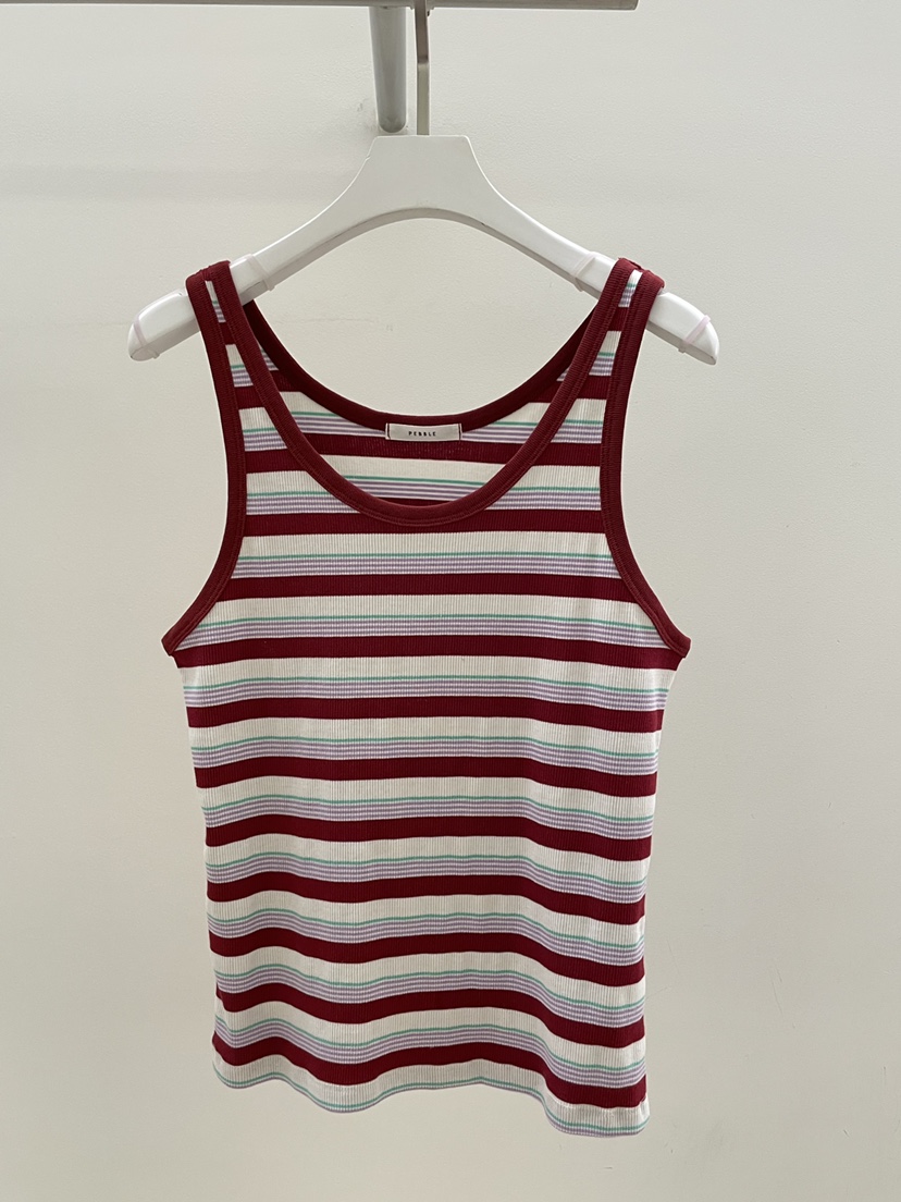 PEBBLE韓國直郵女裝新品熱賣26春夏人氣休閑時尚吊帶背心PEBBLE吊帶/背心圖色2