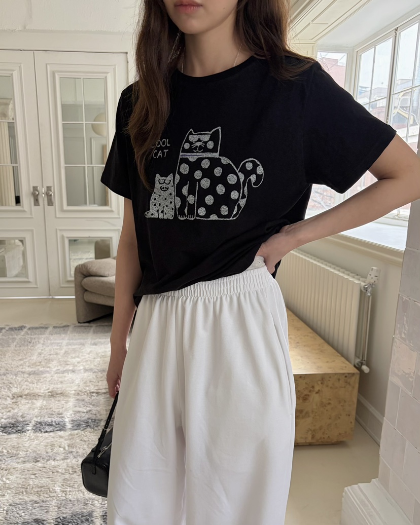 PEBBLE韓國直郵實拍女士新品時尚職業推薦人氣休閑熱賣T恤PEBBLET恤