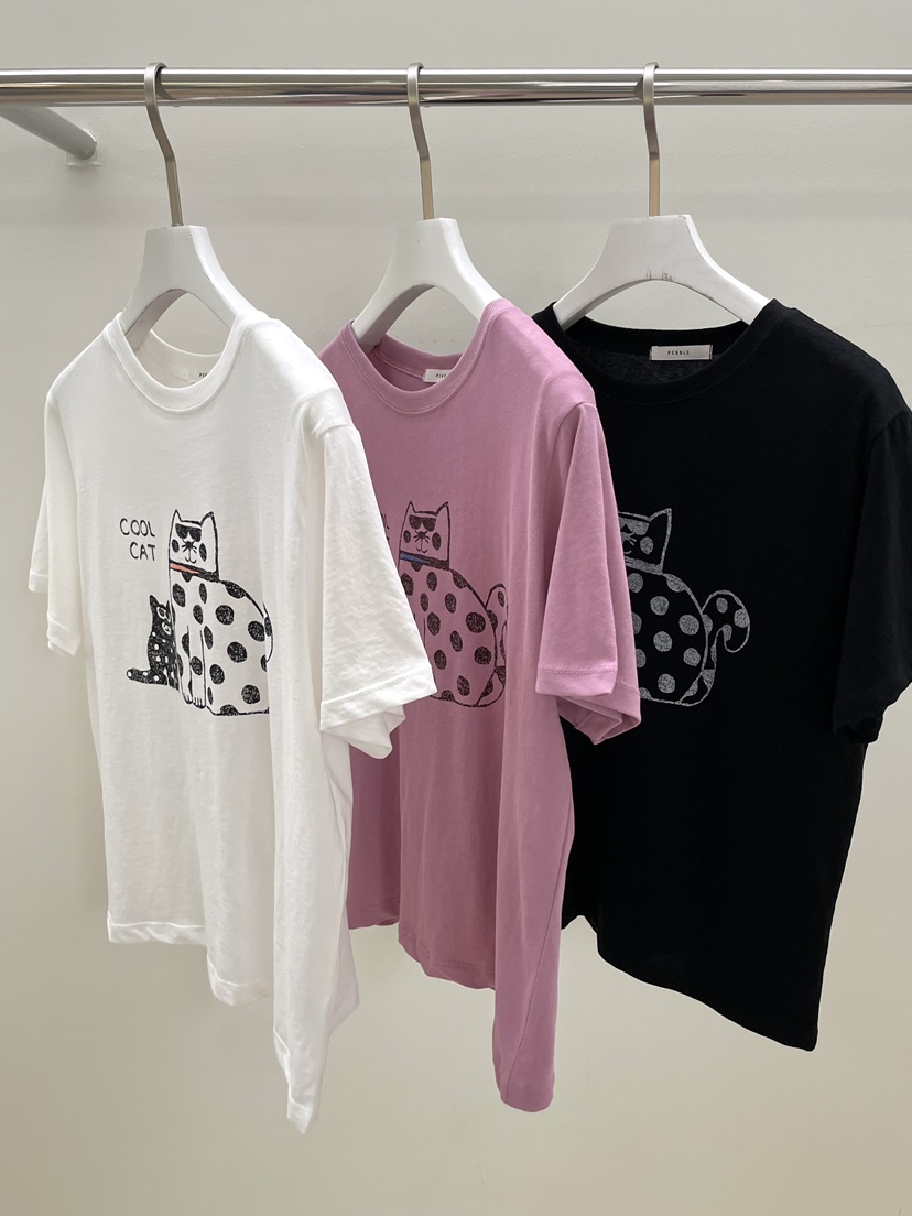 PEBBLE韓國直郵實拍女士新品時尚職業推薦人氣休閑熱賣T恤PEBBLET恤