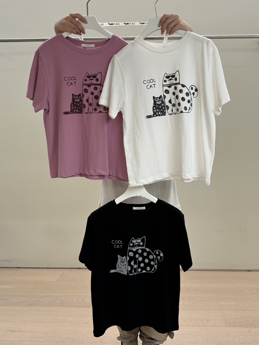 PEBBLE韓國直郵實拍女士新品時尚職業推薦人氣休閑熱賣T恤PEBBLET恤