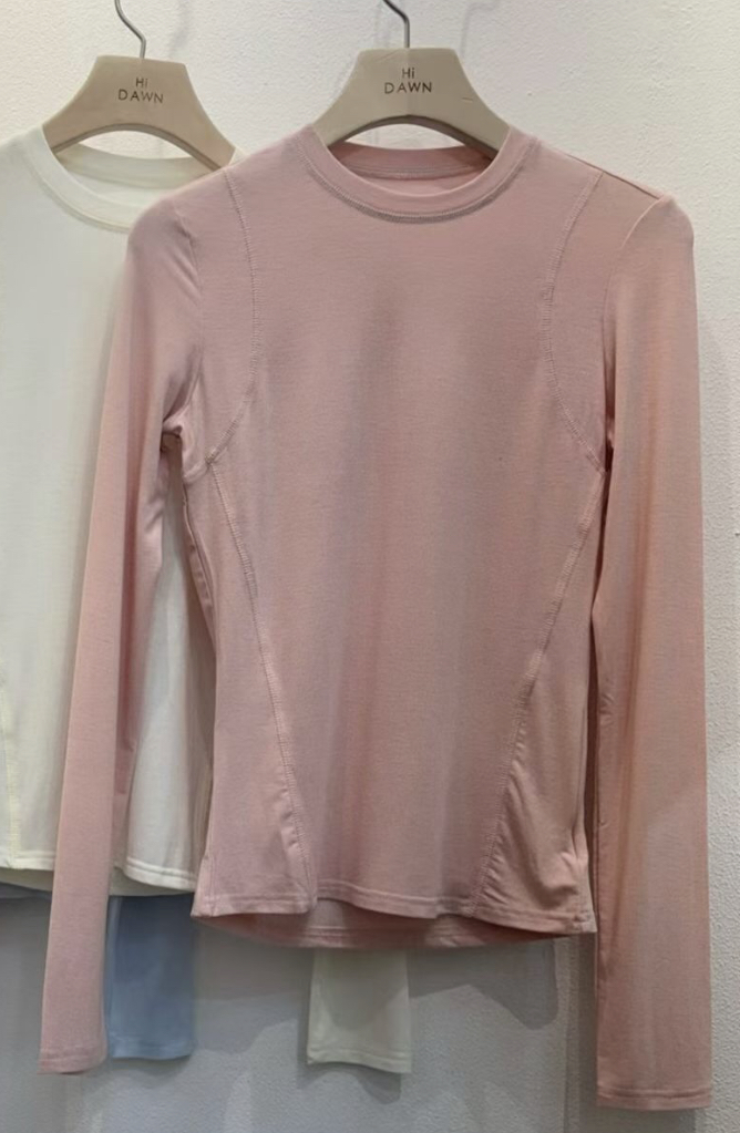 ATTIC韓國代購女士新款推薦時尚休閑人氣職業長袖T恤修身ATTIC長袖T恤圖色4左四色