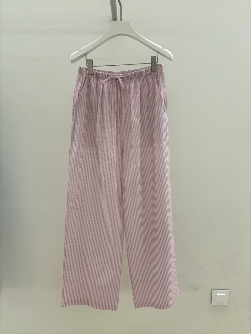 PEBBLE韓國直郵實拍女士新款休閑人氣職業26春夏休閑褲條紋PEBBLE休閑褲圖色2