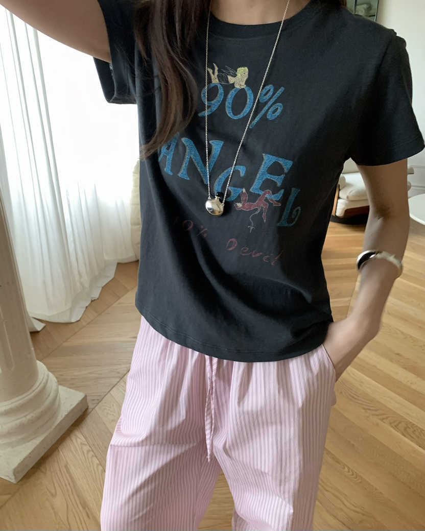 PEBBLE韓國直郵實拍女士新品人氣職業熱賣推薦26春夏時尚T恤PEBBLET恤