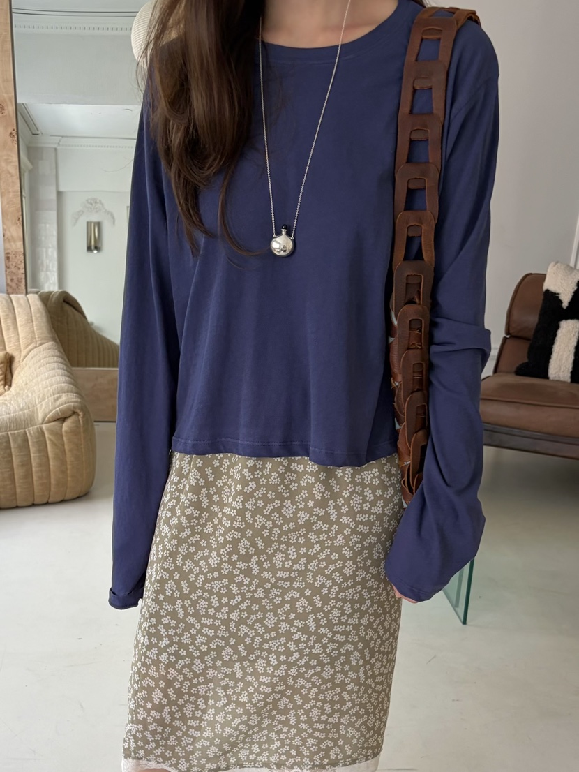 PEBBLE韓國代購女士新款職業人氣推薦時尚休閑熱賣長袖T恤PEBBLE長袖T恤