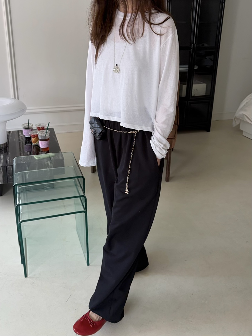 PEBBLE韓國代購女士新款職業人氣推薦時尚休閑熱賣長袖T恤PEBBLE長袖T恤