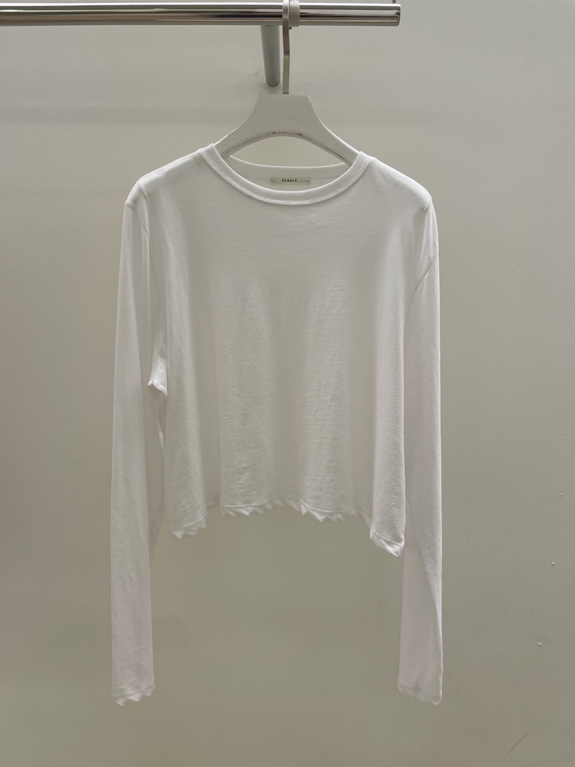 PEBBLE韓國代購女士新款職業人氣推薦時尚休閑熱賣長袖T恤PEBBLE長袖T恤圖色1