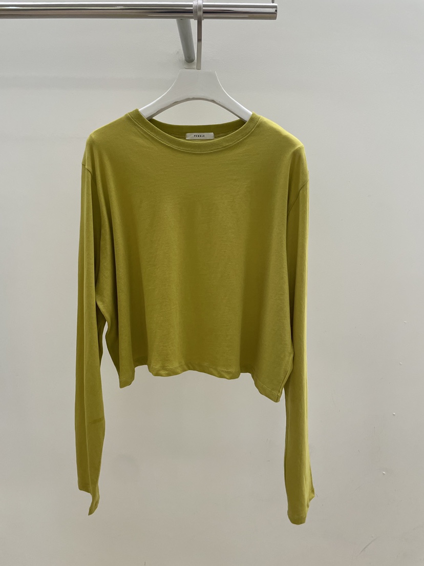 PEBBLE韓國代購女士新款職業人氣推薦時尚休閑熱賣長袖T恤PEBBLE長袖T恤圖色3