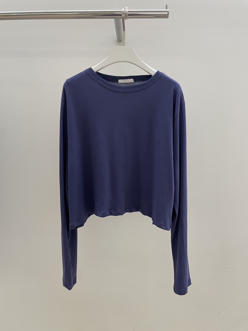 PEBBLE韓國代購女士新款職業人氣推薦時尚休閑熱賣長袖T恤PEBBLE長袖T恤圖色4