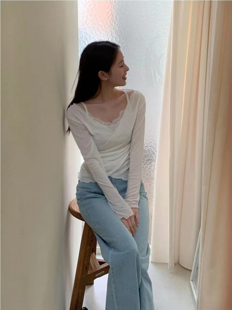 AFARRIER韓國代購女裝新品熱賣26春夏時尚推薦職業長袖T恤AFARRIER長袖T恤