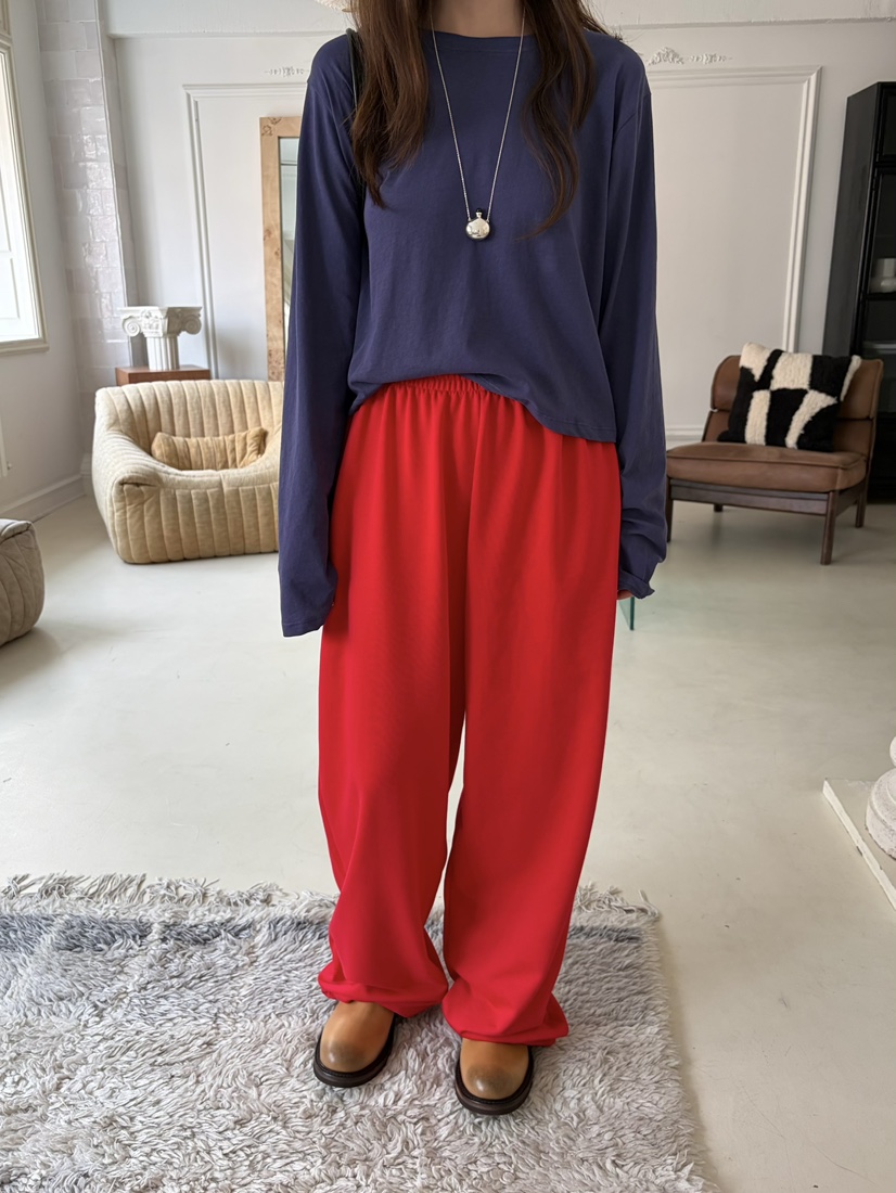 PEBBLE韓國直郵實拍女士新品熱賣時尚人氣休閑推薦休閑褲PEBBLE休閑褲