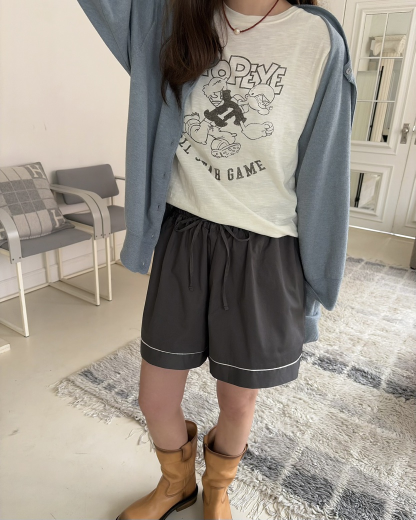 PEBBLE韓國代購女裝新款熱賣休閑人氣推薦職業T恤大力水手PEBBLET恤