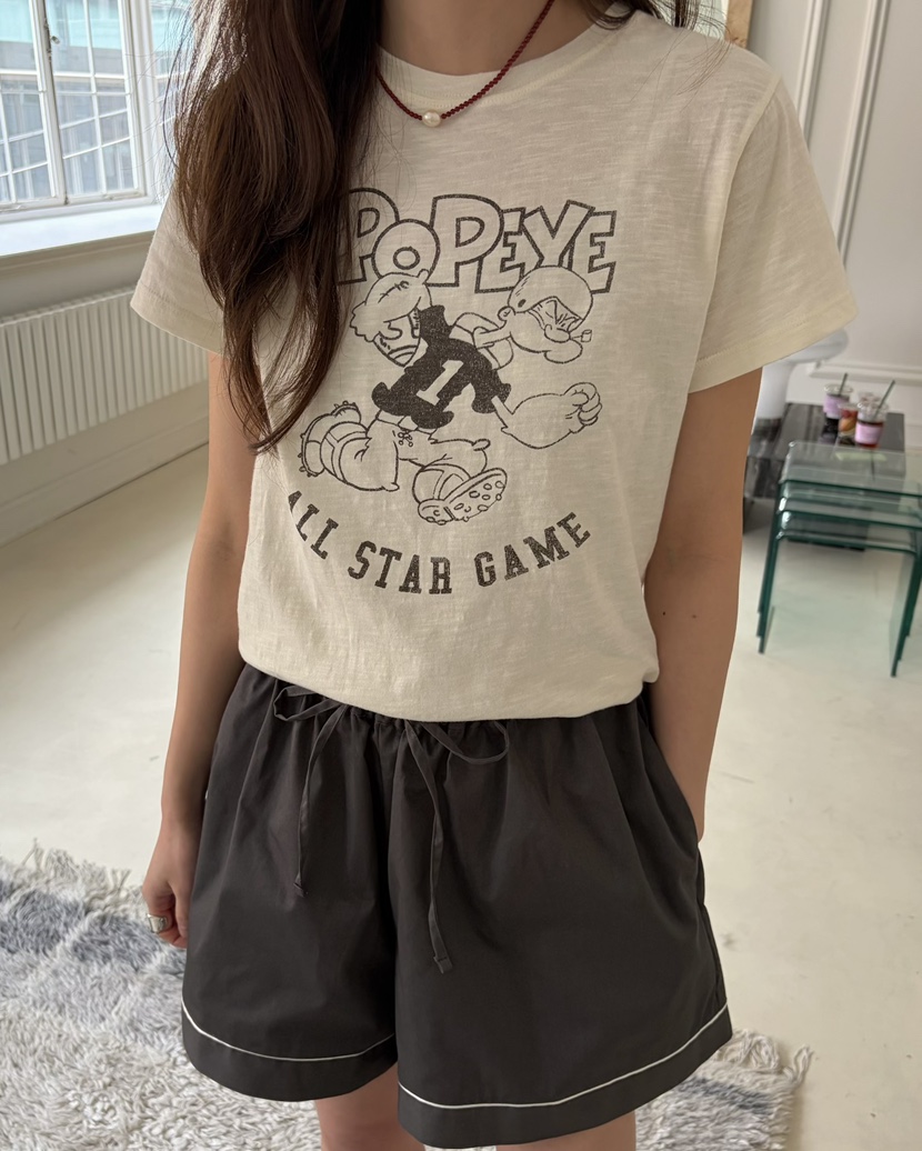 PEBBLE韓國代購女裝新款熱賣休閑人氣推薦職業T恤大力水手PEBBLET恤