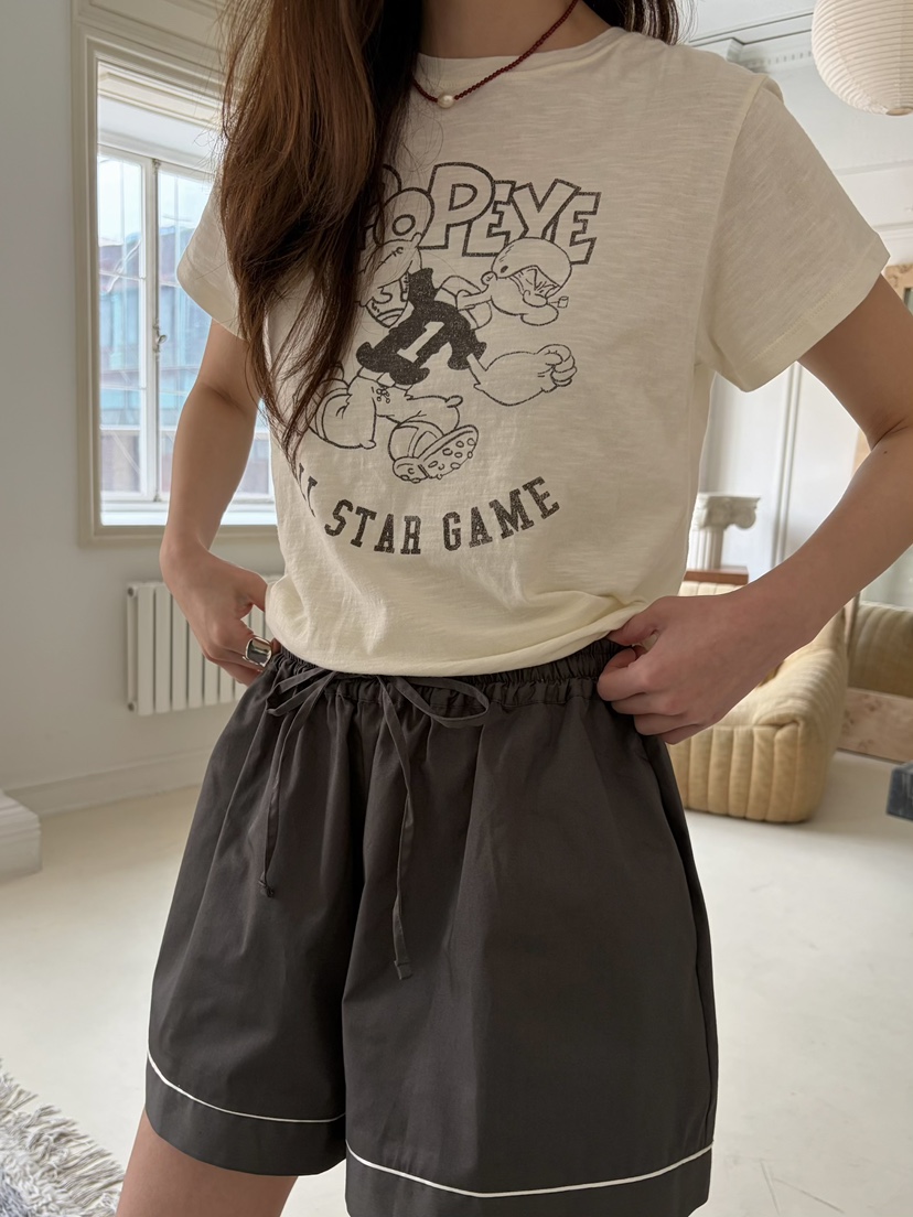 PEBBLE韓國代購女裝新款熱賣休閑人氣推薦職業T恤大力水手PEBBLET恤