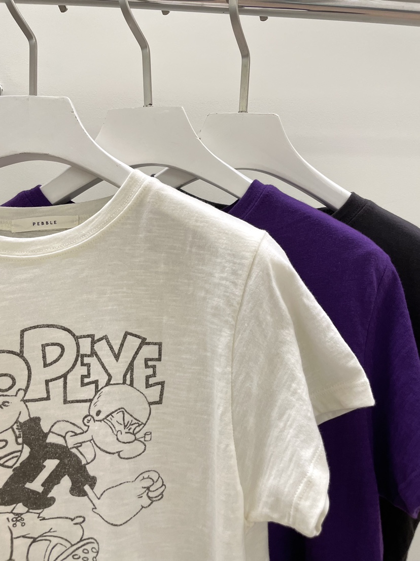 PEBBLE韓國代購女裝新款熱賣休閑人氣推薦職業T恤大力水手PEBBLET恤