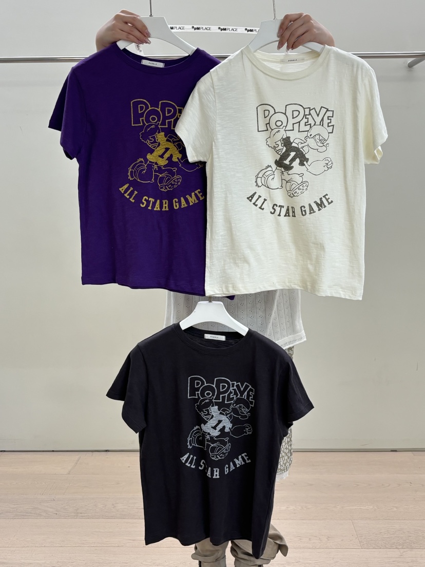 PEBBLE韓國代購女裝新款熱賣休閑人氣推薦職業T恤大力水手PEBBLET恤