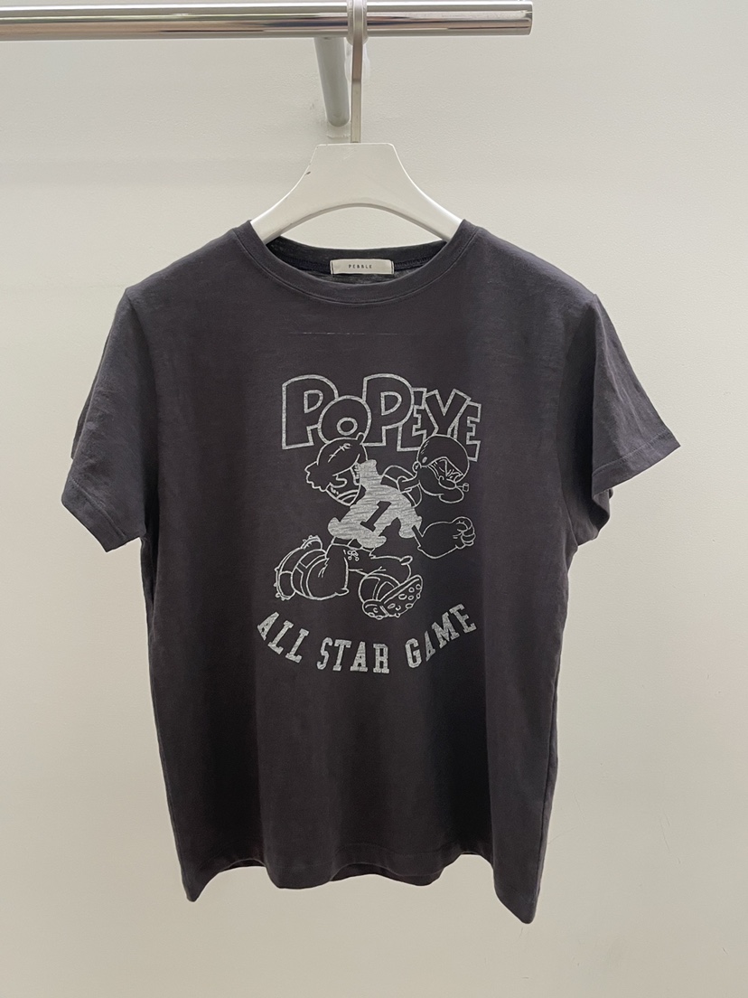 PEBBLE韓國代購女裝新款熱賣休閑人氣推薦職業T恤大力水手PEBBLET恤圖色1