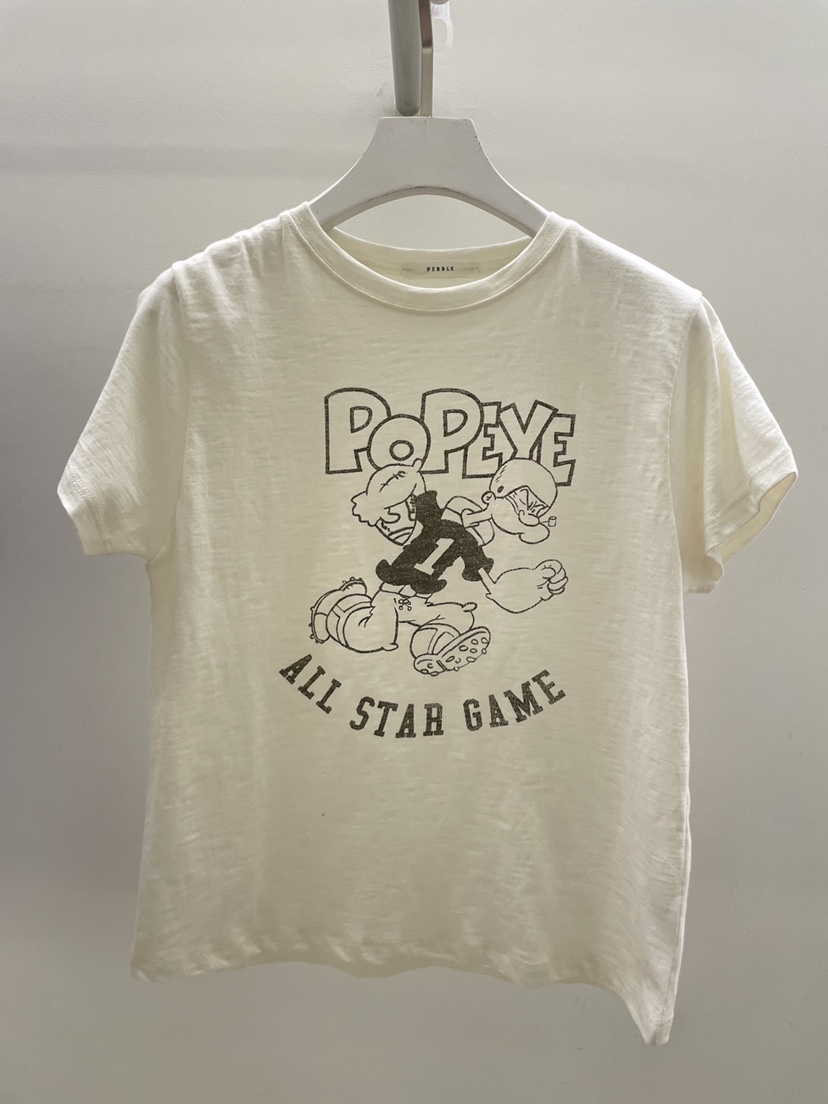 PEBBLE韓國代購女裝新款熱賣休閑人氣推薦職業T恤大力水手PEBBLET恤圖色3