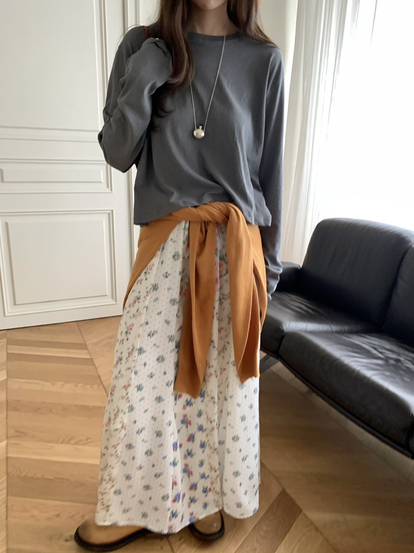 PEBBLE韓國代購女裝新品26春夏推薦人氣熱賣休閑時尚長裙PEBBLE長裙