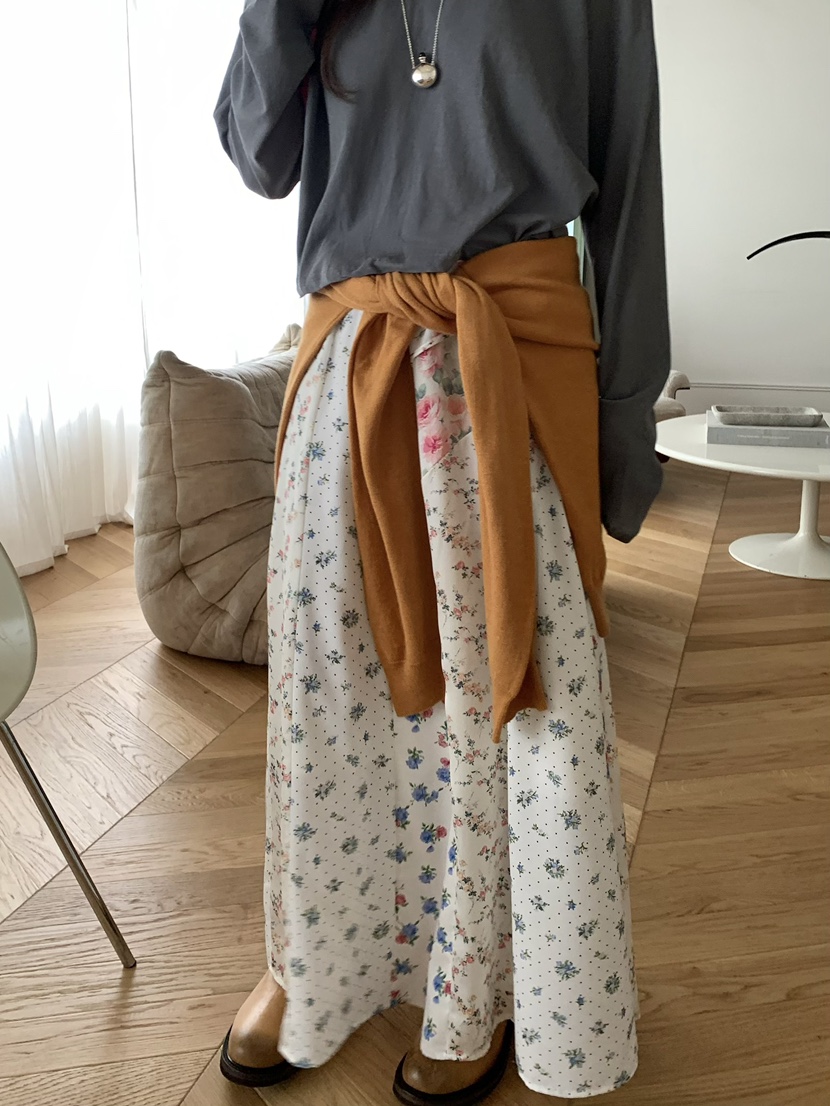 PEBBLE韓國代購女裝新品26春夏推薦人氣熱賣休閑時尚長裙PEBBLE長裙