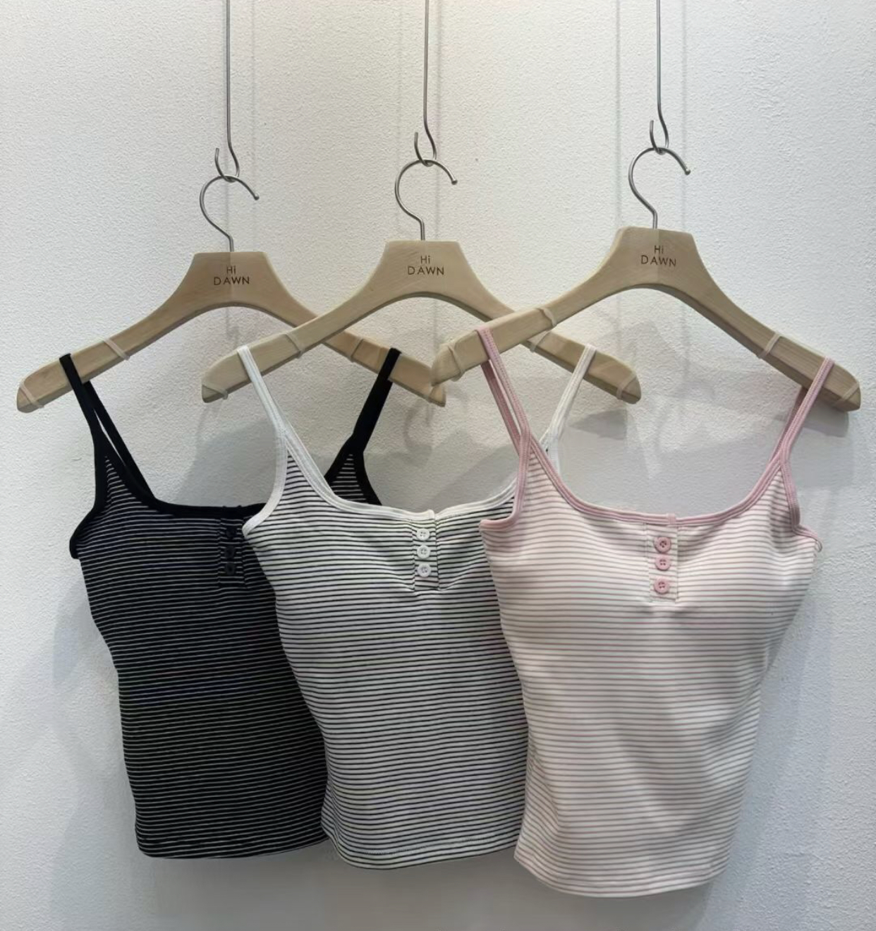 ATTIC韓國代購女士新款時尚26春夏休閑人氣職業吊帶背心條紋ATTIC吊帶/背心圖色1左一色