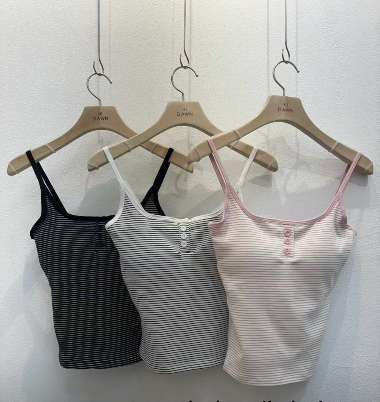 ATTIC韓國代購女士新款時尚26春夏休閑人氣職業吊帶背心條紋ATTIC吊帶/背心圖色2左二色