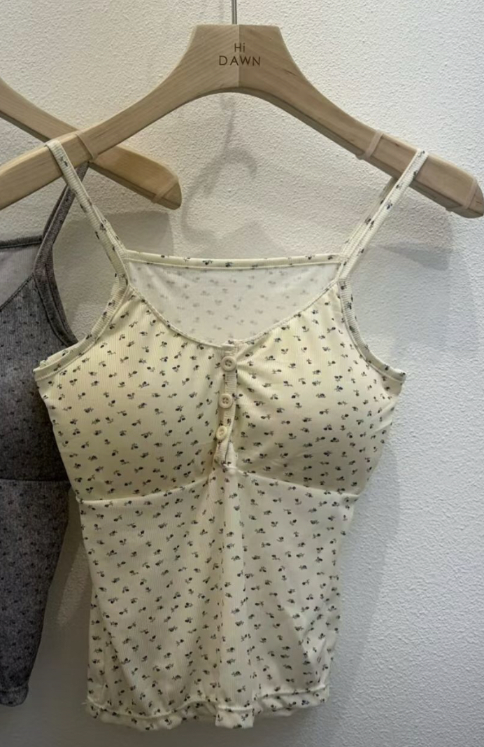 ATTIC韓國東大門直郵女士新款人氣熱賣26春夏吊帶背心小碎花ATTIC吊帶/背心圖色2