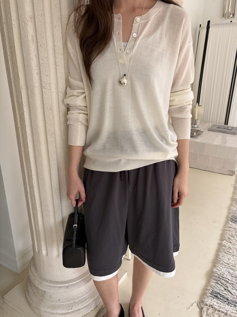 PEBBLE韓國代購女士新款人氣推薦職業26春夏熱賣時尚針織衫PEBBLE針織衫