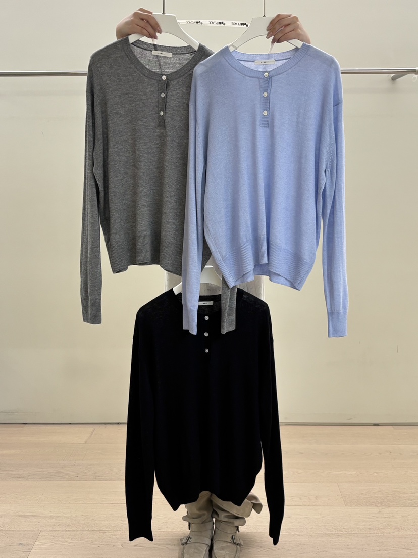 PEBBLE韓國代購女士新款人氣推薦職業26春夏熱賣時尚針織衫PEBBLE針織衫