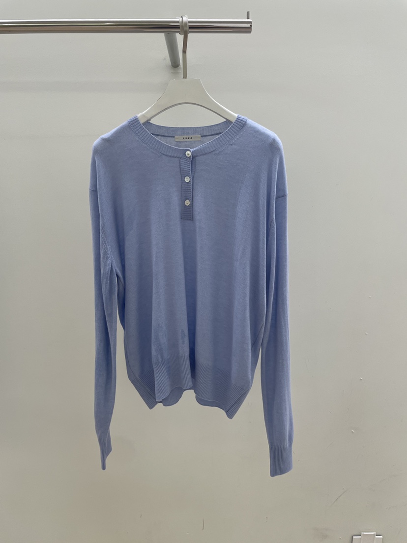 PEBBLE韓國代購女士新款人氣推薦職業26春夏熱賣時尚針織衫PEBBLE針織衫圖色1