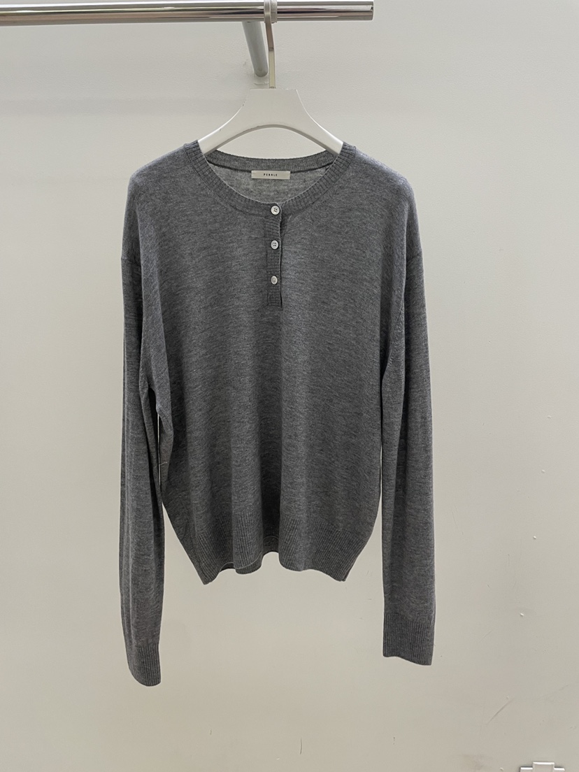 PEBBLE韓國代購女士新款人氣推薦職業26春夏熱賣時尚針織衫PEBBLE針織衫圖色4