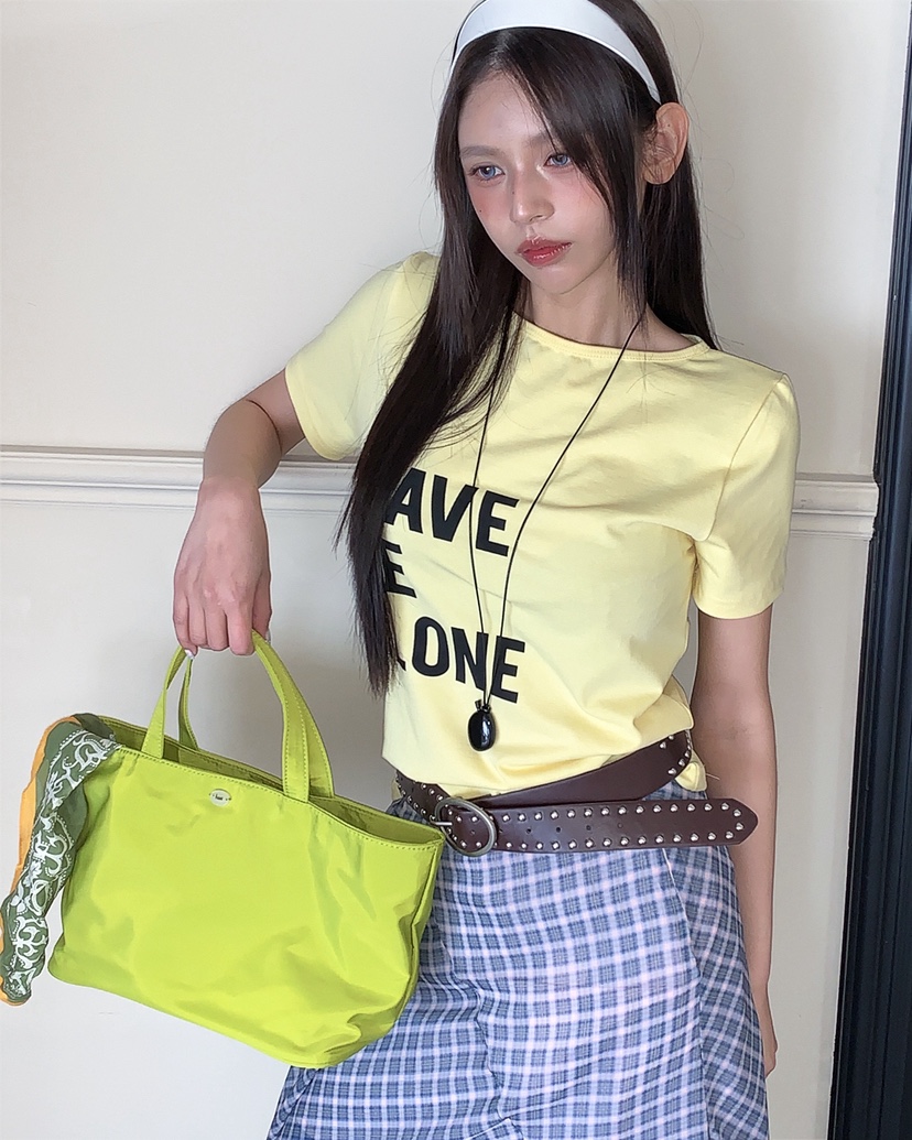 LIVE AID-P韓國代購女士新款人氣推薦26春夏職業時尚T恤LIVE AID-PT恤