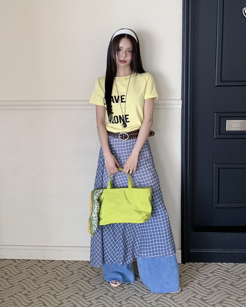 LIVE AID-P韓國代購女士新款人氣推薦26春夏職業時尚T恤LIVE AID-PT恤