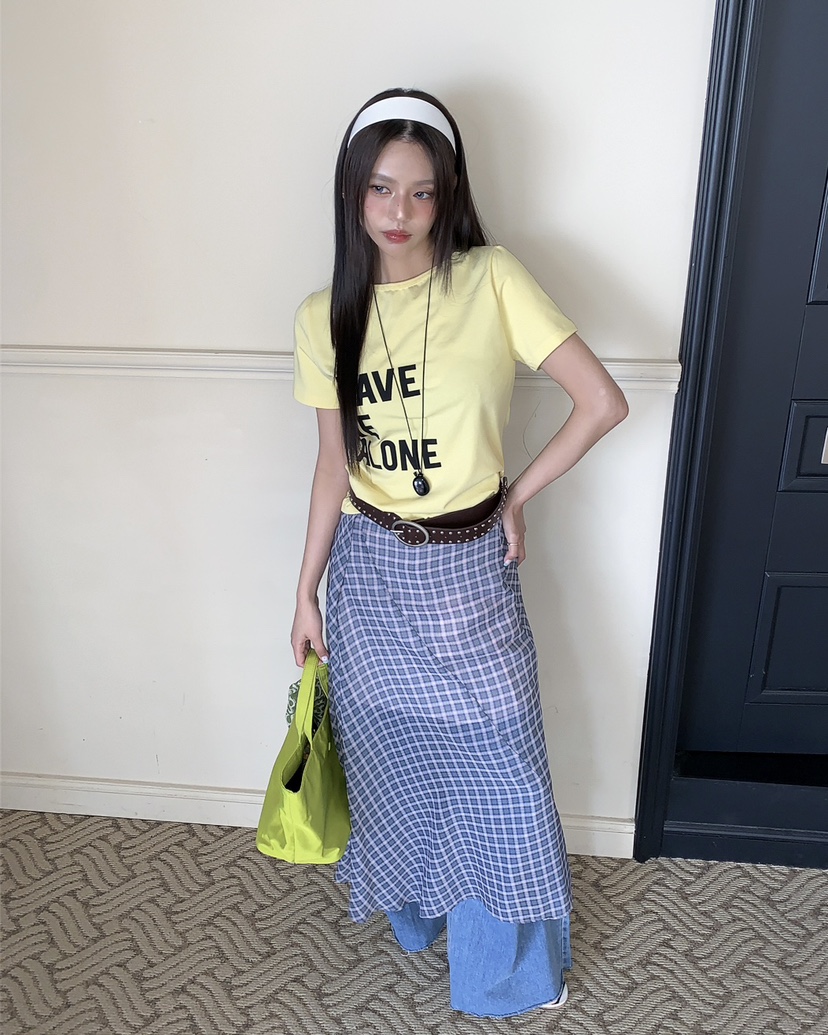 LIVE AID-P韓國代購女士新款人氣推薦26春夏職業時尚T恤LIVE AID-PT恤