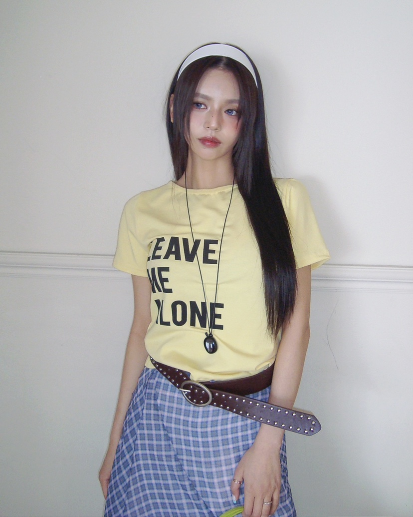 LIVE AID-P韓國代購女士新款人氣推薦26春夏職業時尚T恤LIVE AID-PT恤