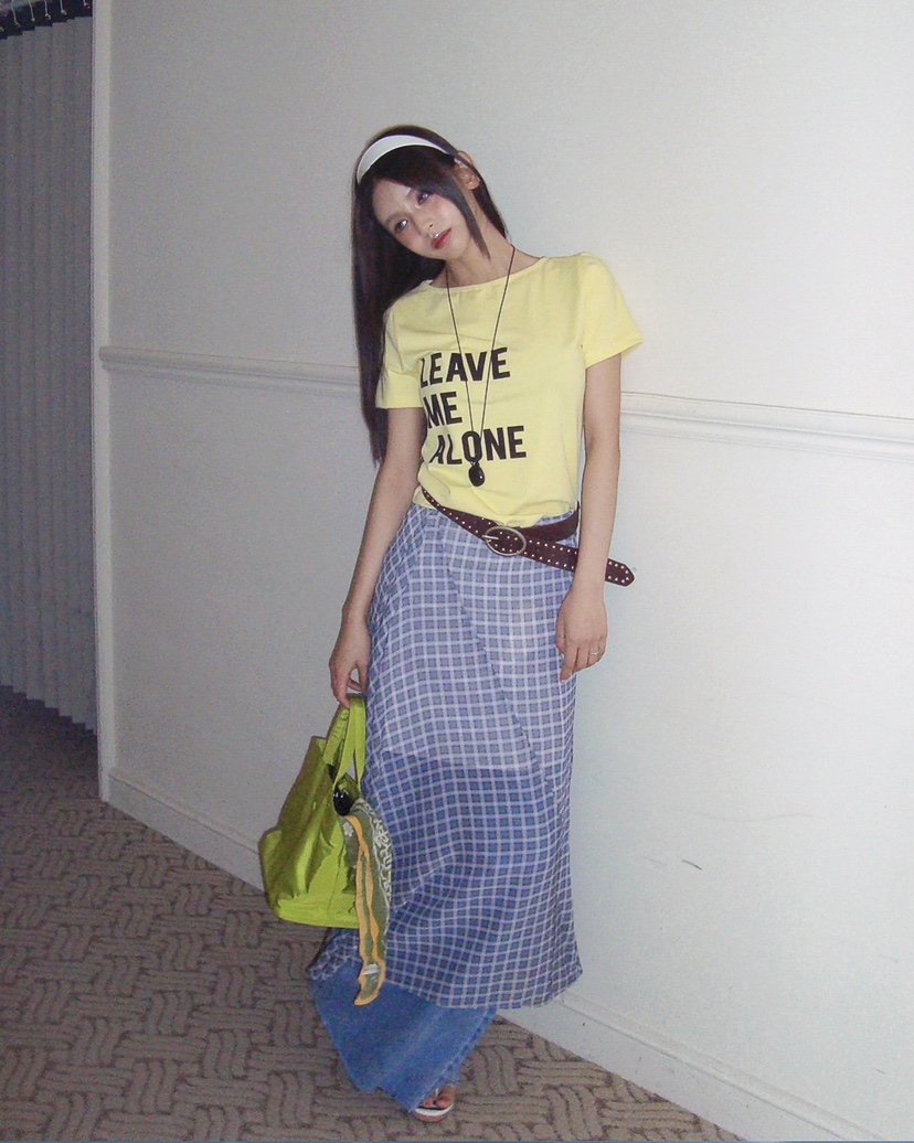 LIVE AID-P韓國代購女士新款人氣推薦26春夏職業時尚T恤LIVE AID-PT恤