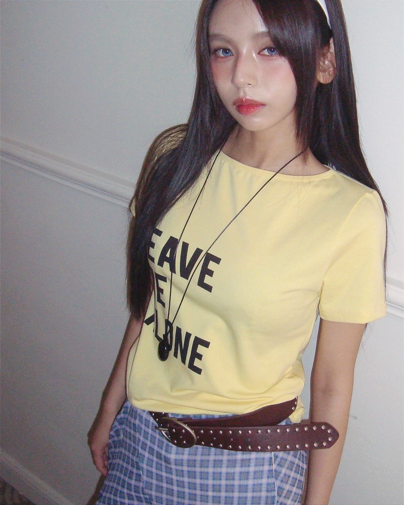 LIVE AID-P韓國代購女士新款人氣推薦26春夏職業時尚T恤LIVE AID-PT恤