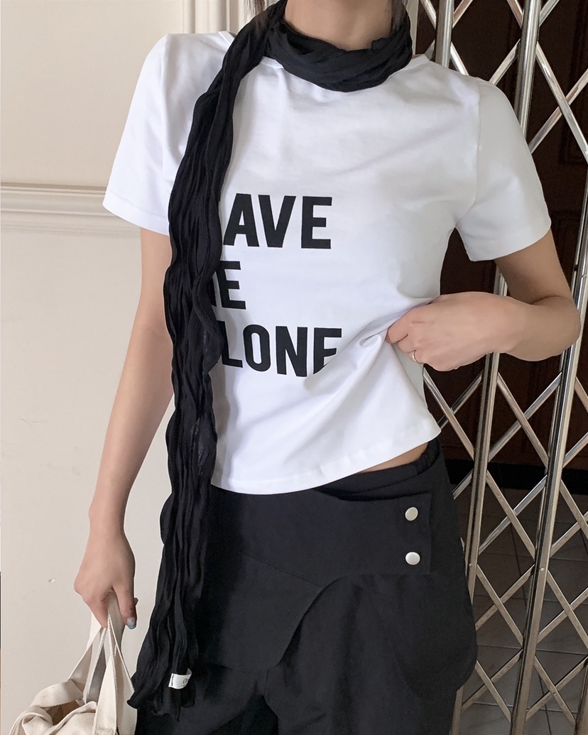 LIVE AID-P韓國代購女士新款人氣推薦26春夏職業時尚T恤LIVE AID-PT恤