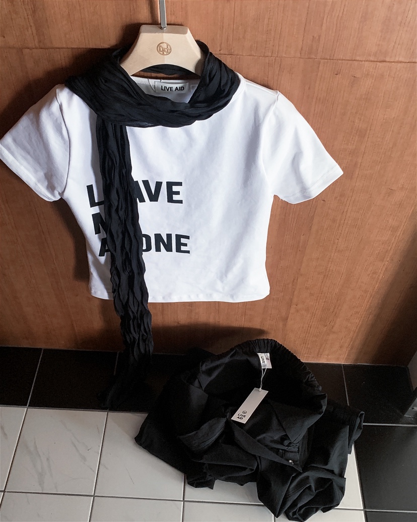 LIVE AID-P韓國代購女士新款人氣推薦26春夏職業時尚T恤LIVE AID-PT恤