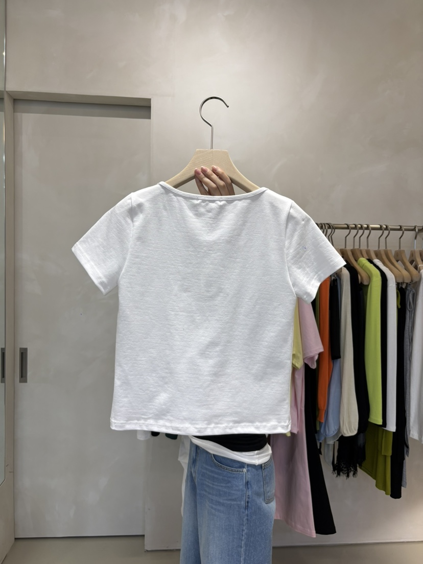 LIVE AID-P韓國代購女士新款人氣推薦26春夏職業時尚T恤LIVE AID-PT恤