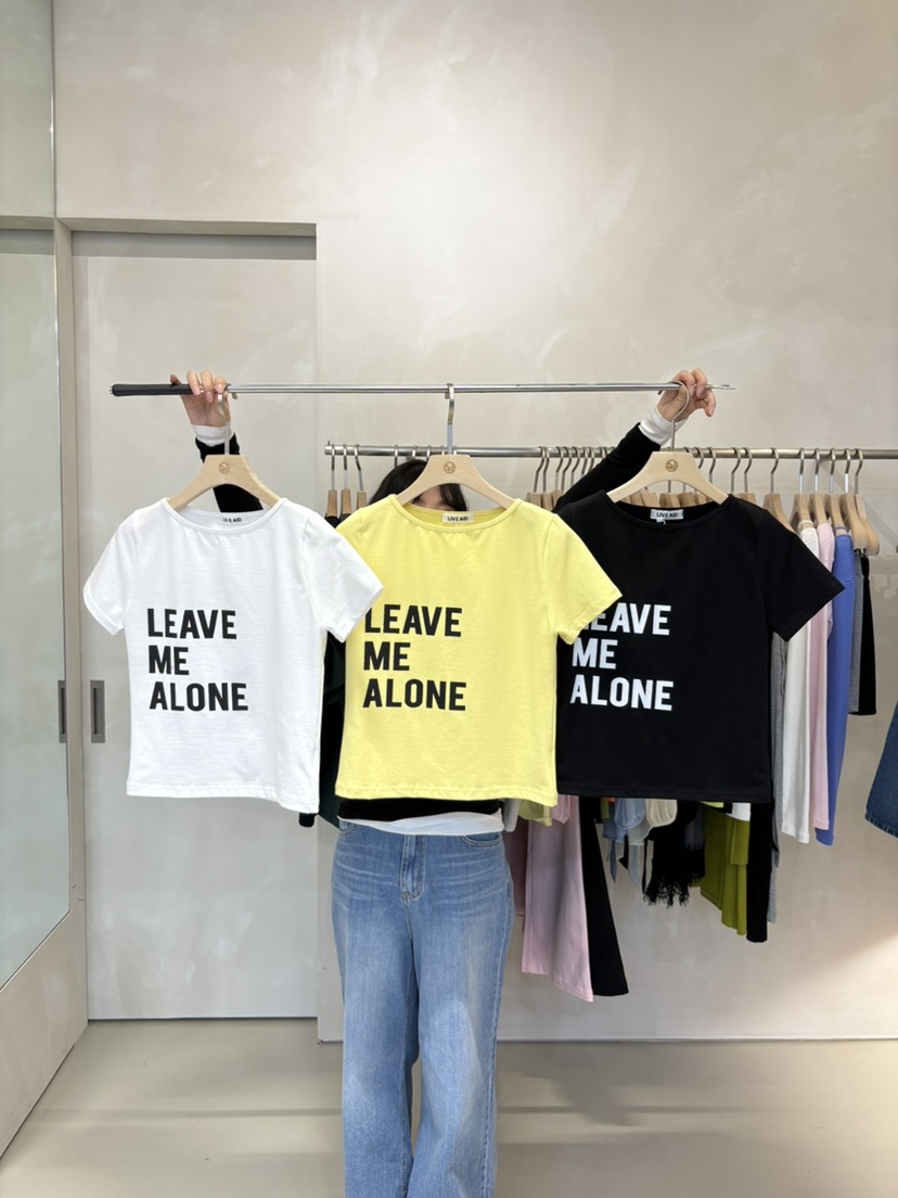 LIVE AID-P韓國代購女士新款人氣推薦26春夏職業時尚T恤LIVE AID-PT恤