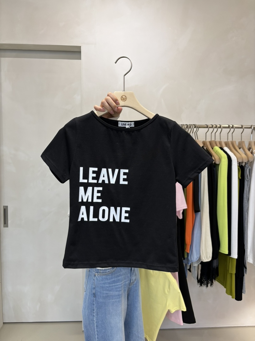 LIVE AID-P韓國代購女士新款人氣推薦26春夏職業時尚T恤LIVE AID-PT恤圖色3