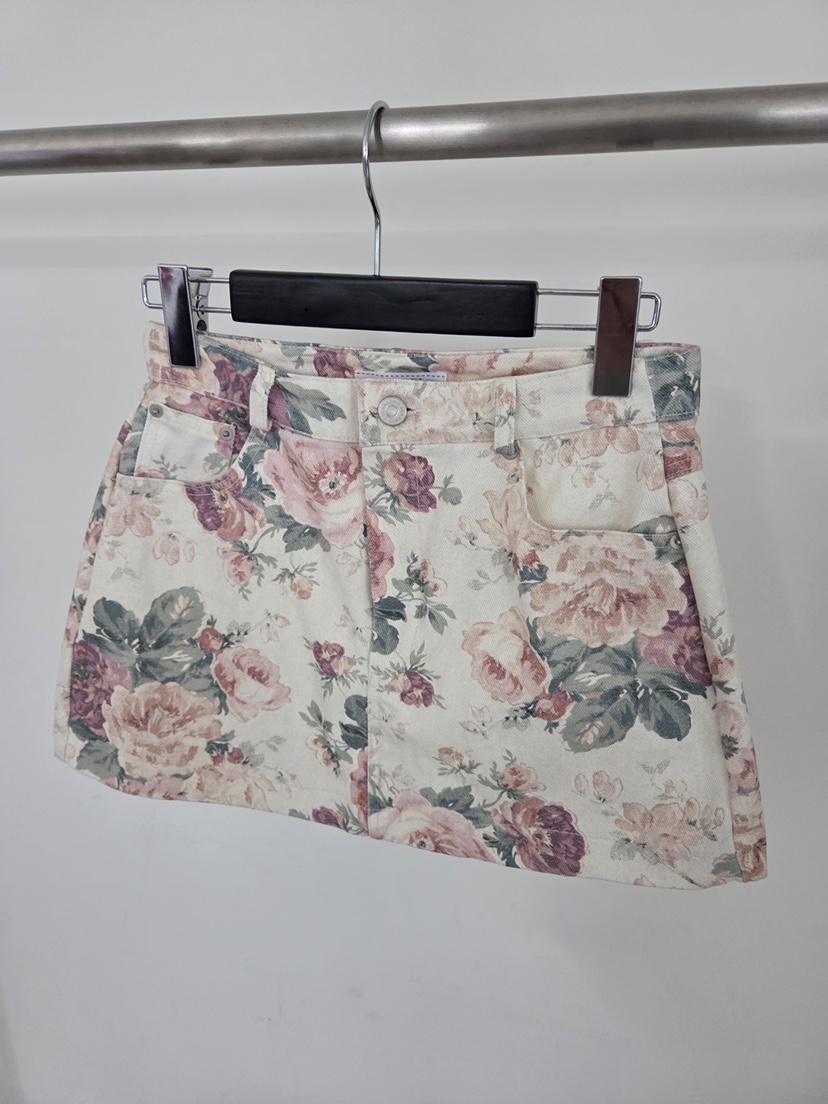 VERANDA韓國直郵女裝新款推薦熱賣時尚人氣休閑26春夏短裙花朵VERANDA短裙