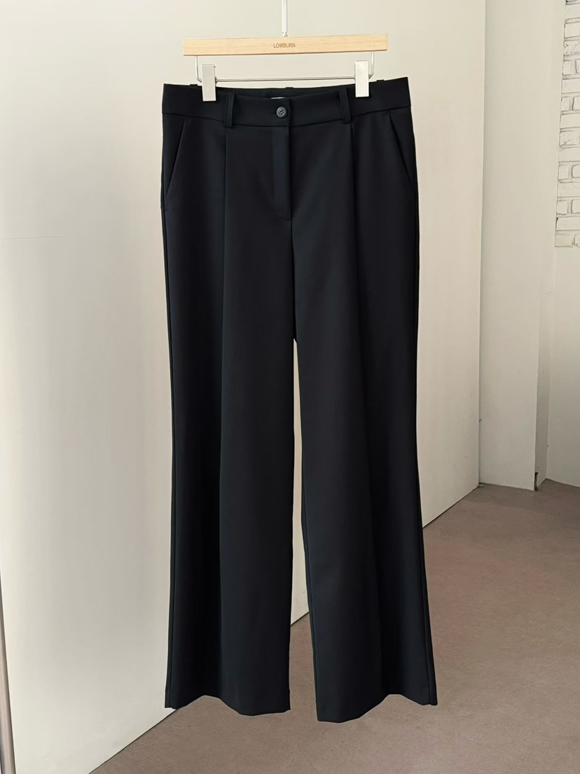 LOWBURN韓國東大門直郵女士新品熱賣休閑推薦人氣職業休閑褲LOWBURN休閑褲圖色3黑色
