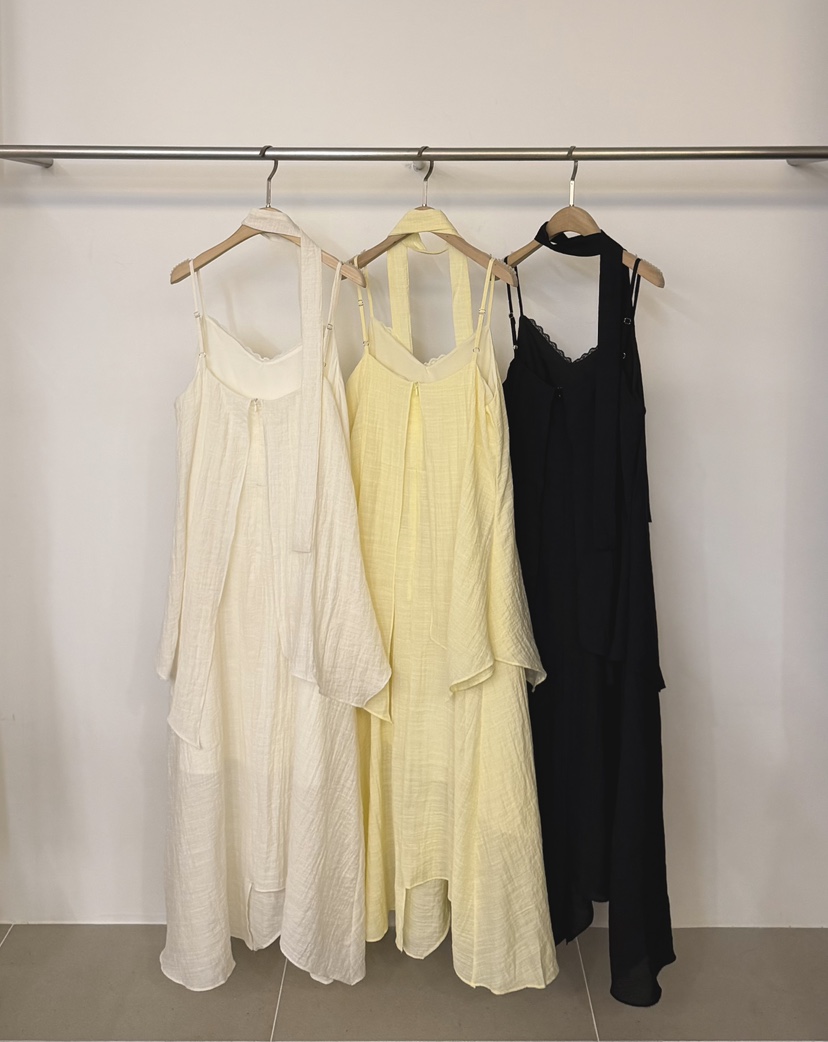 TWENTY FOUR SEVEN24-7韓國直郵女士新款26春夏連衣裙含脖帶TEWNTY FOUR SEVEN24-7連衣裙