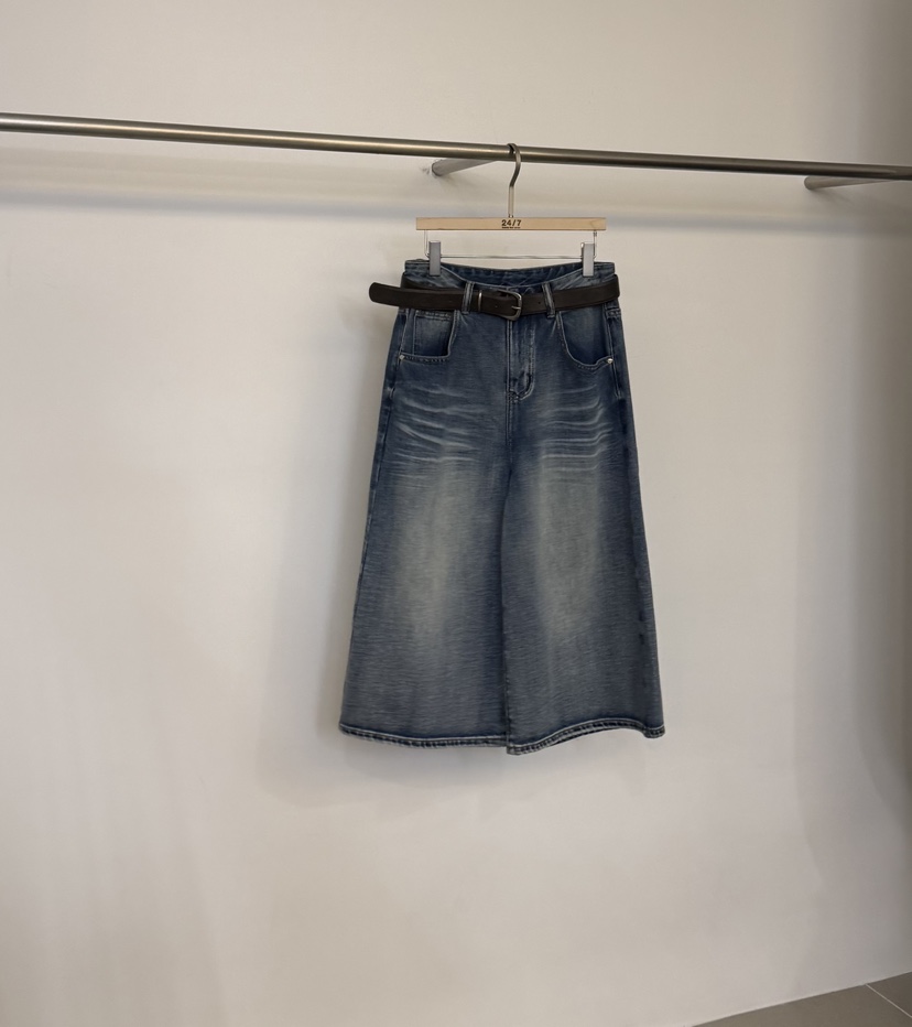 TWENTY FOUR SEVEN24-7韓國直郵實拍女裝新品熱賣牛仔褲不含腰帶TEWNTY FOUR SEVEN24-7牛仔褲圖色1