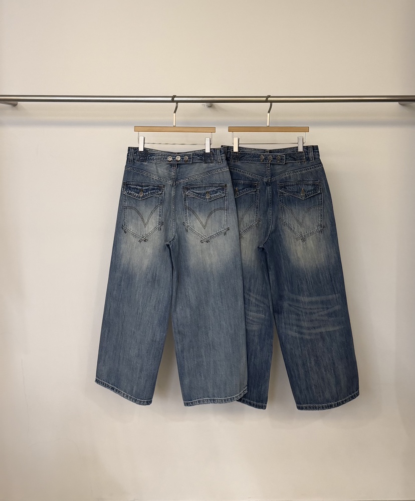 TWENTY FOUR SEVEN24-7韓國直郵女士新款休閑牛仔褲短款TEWNTY FOUR SEVEN24-7牛仔褲