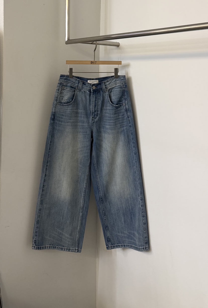 TWENTY FOUR SEVEN24-7韓國直郵女士新款休閑牛仔褲短款TEWNTY FOUR SEVEN24-7牛仔褲圖色1